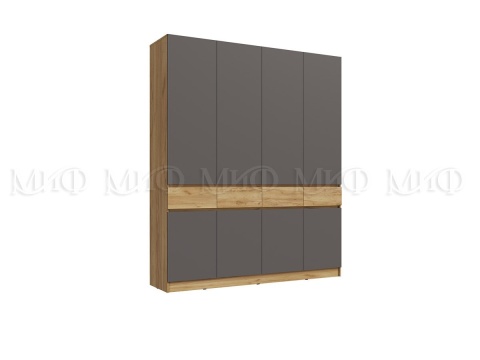 Шкаф 4-х ств Роджина (ШхВхГ): 1998х2400х520 мм